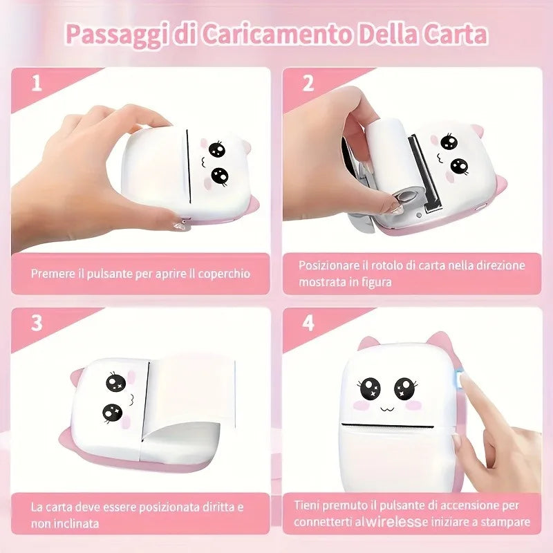 Mini imprimante thermique portable Bluetooth